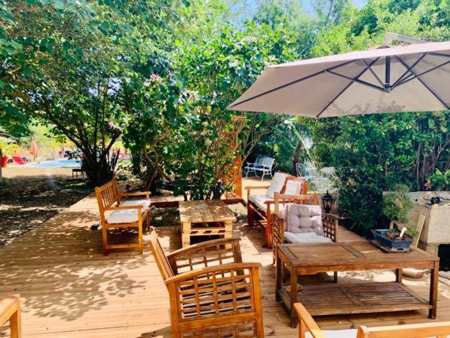 Avenue De La Gare Bed & Breakfast Riscle ภายนอก รูปภาพ